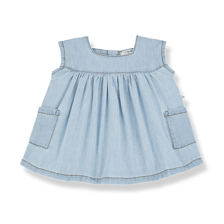 Carlotta Short Sleeved Denim Dress